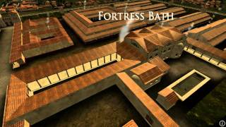 Animation of ancient Roman Fort in Caerleon Wales [upl. by Sukcirdor520]