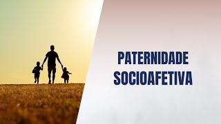 Paternidade socioafetiva [upl. by Gil480]