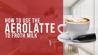 How To Use the AeroLatte To Froth Milk [upl. by Dominica344]