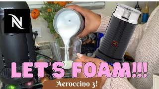 How To Foam Milk With Aeroccino 3 Make Coffee With Foam Tips amp Tricks  Easy Foamed Latte Recipe [upl. by Icnarf]