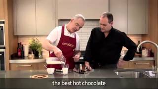 How to make a hot chocolate using an aerolatte milk frother [upl. by Euqinamod]